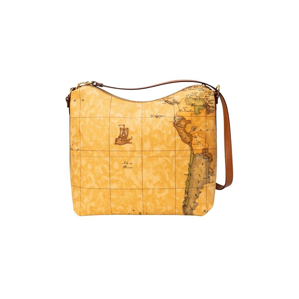Front view with bag zipped and handles upright.