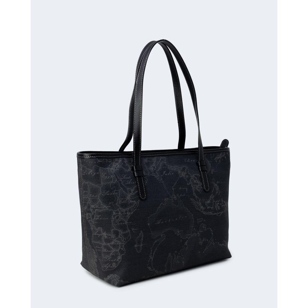 Front view with bag zipped and handles upright.
