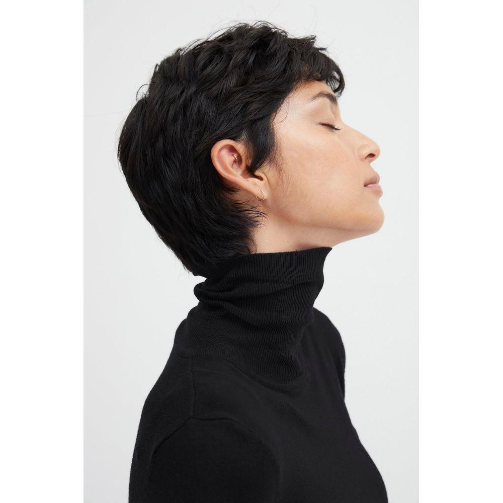 ICHI Black Viscose Turtleneck IC-13338900009-XL
