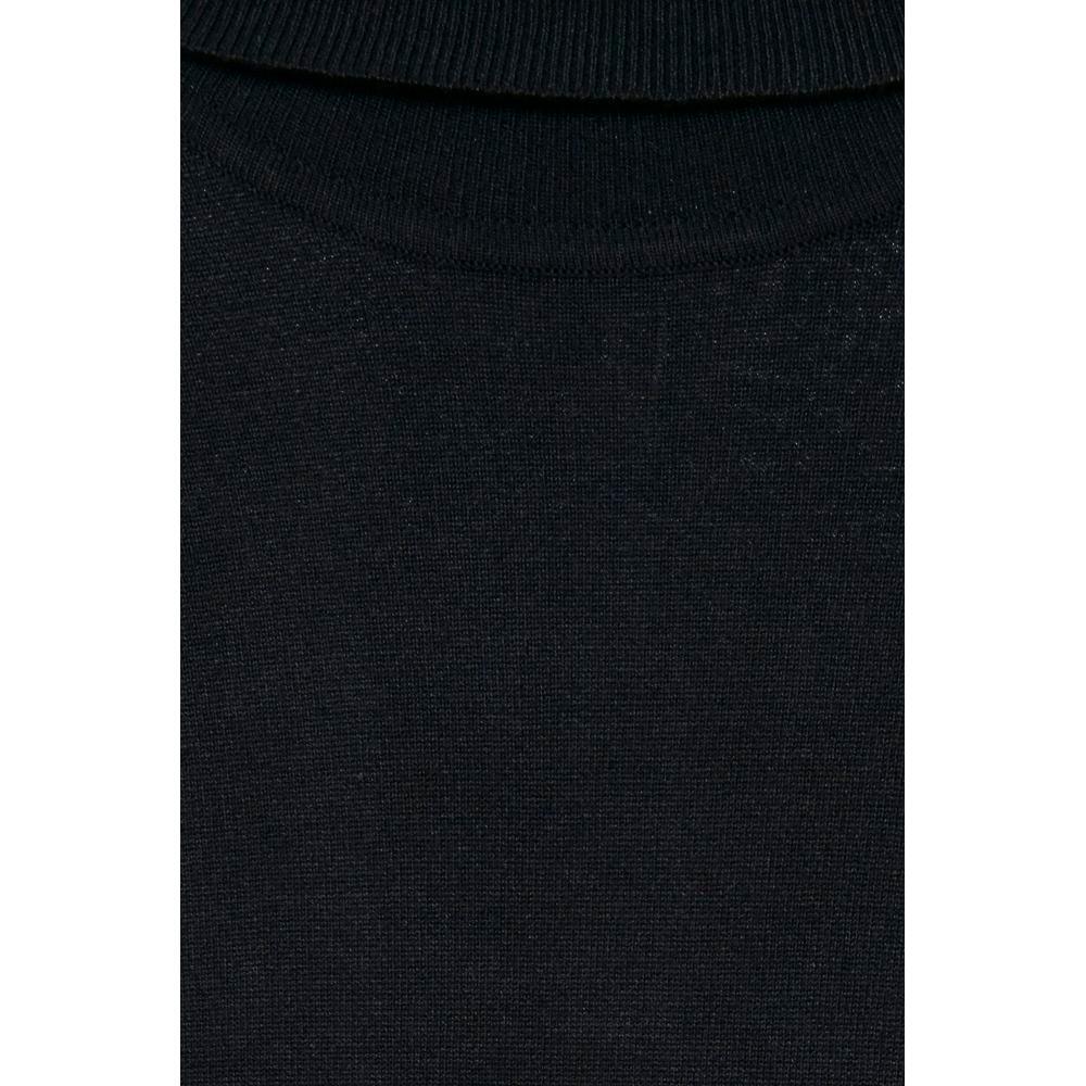 ICHI Black Viscose Turtleneck IC-13338900009-XL