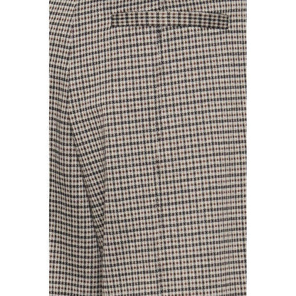 ICHI Beige Polyester Pant