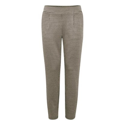 ICHI Beige Polyester Pant