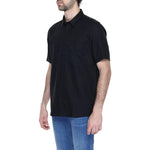 Antony Morato Black Linen Shortsleeve AN-13370300009-IT50 | L