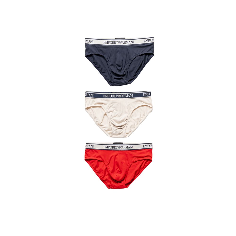Emporio Armani Underwear Red Cotton Briefs