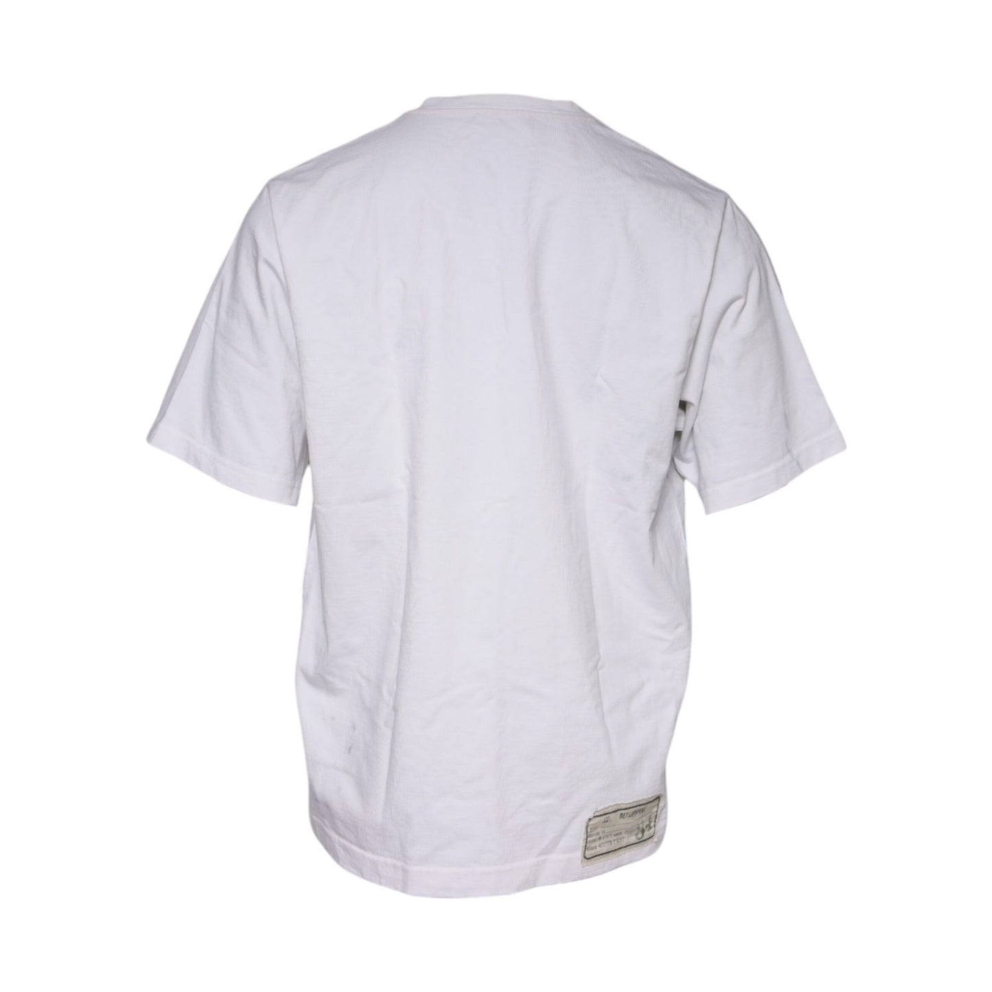 Dolce & Gabbana White Love & Peace Cotton Round Neck T-shirt