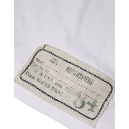 Dolce & Gabbana White Love & Peace Cotton Round Neck T-shirt