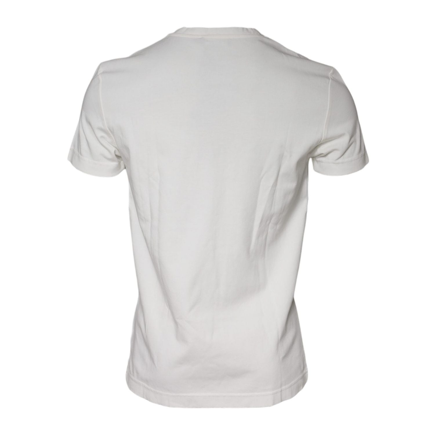 Dolce & Gabbana White Bandana Print Cotton Short Sleeves T-shirt