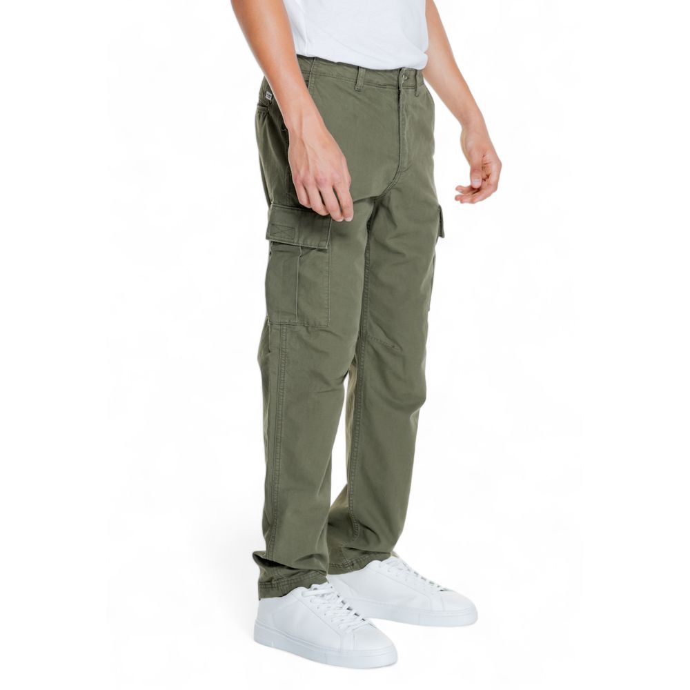 Jack Jones Green Cotton Cargo Pants