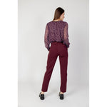 Street One Bordeaux Polyester Pant ST-13149000129-W34 | L30