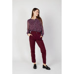 Street One Bordeaux Polyester Pant ST-13149000129-W34 | L30