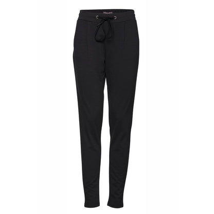 ICHI Black Polyester Pant