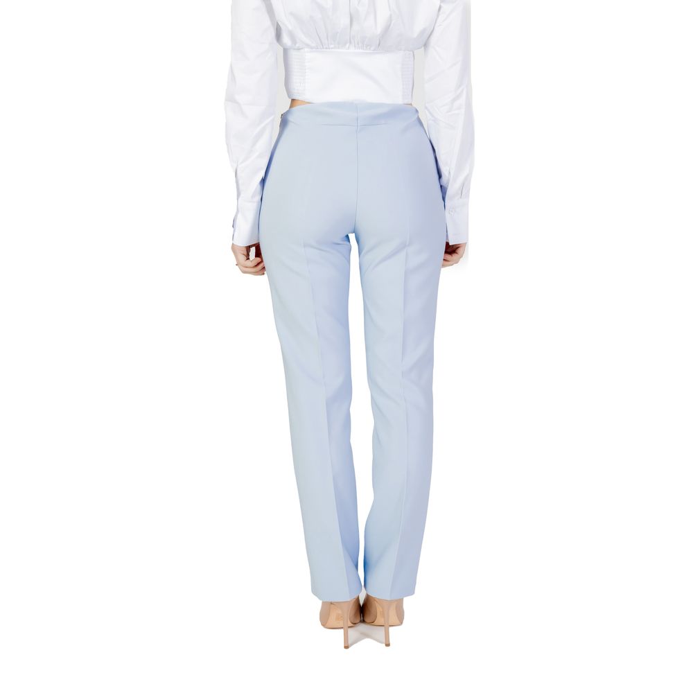 Sandro Ferrone Blue Polyester Pant