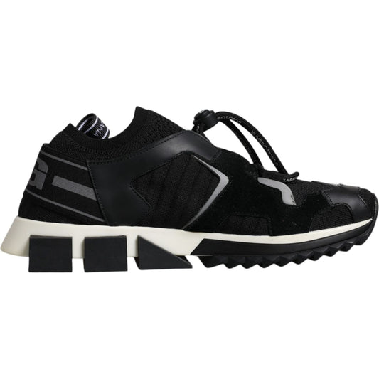 Dolce & Gabbana Black White Logo Sorrento Mens Sneakers Shoes Dolce & Gabbana Black