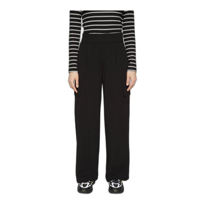 Jacqueline De Yong Black Polyester Casual Pants