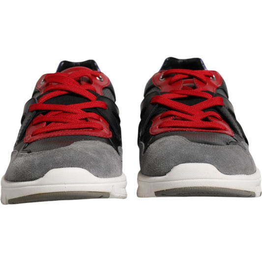 Dolce & Gabbana Multicolor Leather Suede Low Top Sneakers Shoes Dolce & Gabbana Sienna