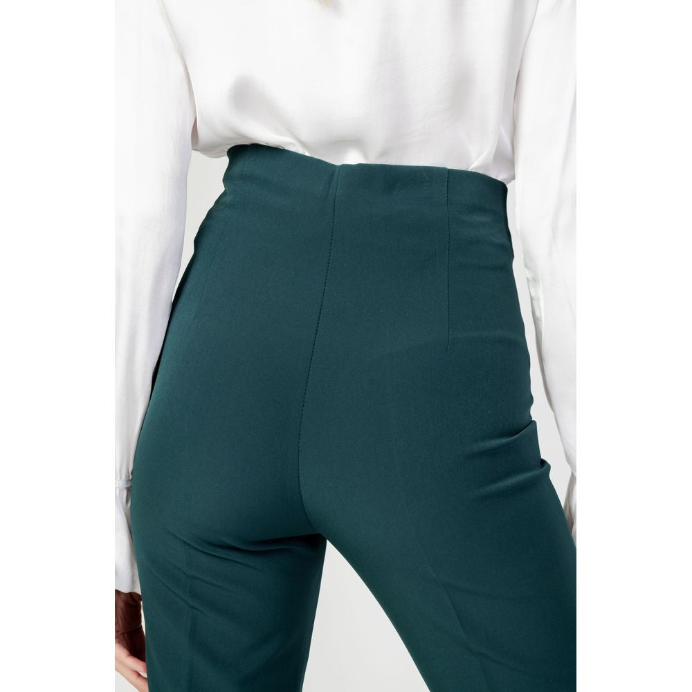 Sandro Ferrone Green Polyester Pant