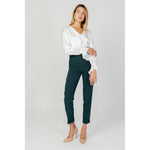 Sandro Ferrone Green Polyester Pant SA-12919600148-IT40 | XS