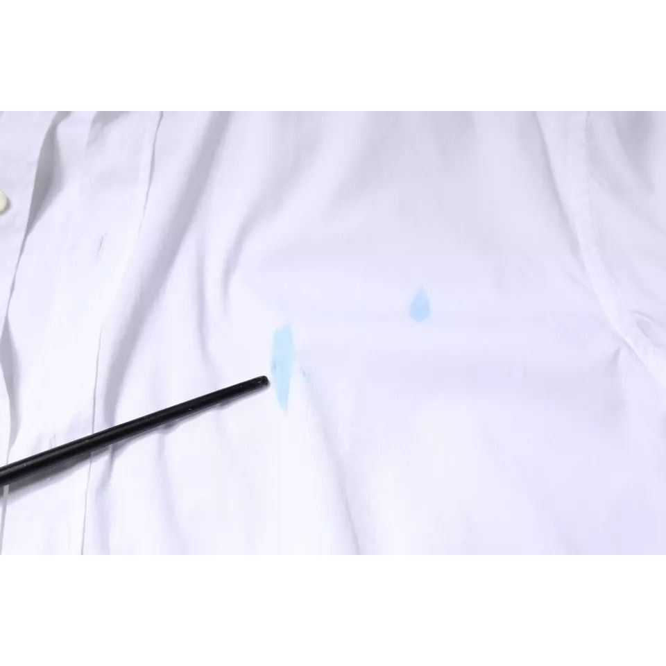 Dolce & Gabbana White Cotton Long Sleeve GOLD Dress Shirt