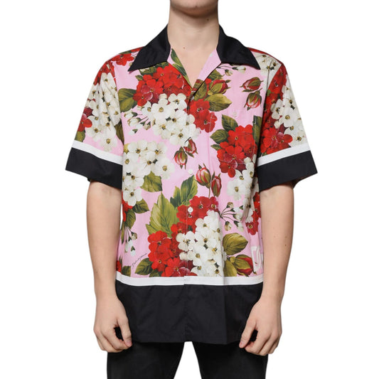 Dolce & Gabbana Multicolor Floral Button Down Casual Shirt