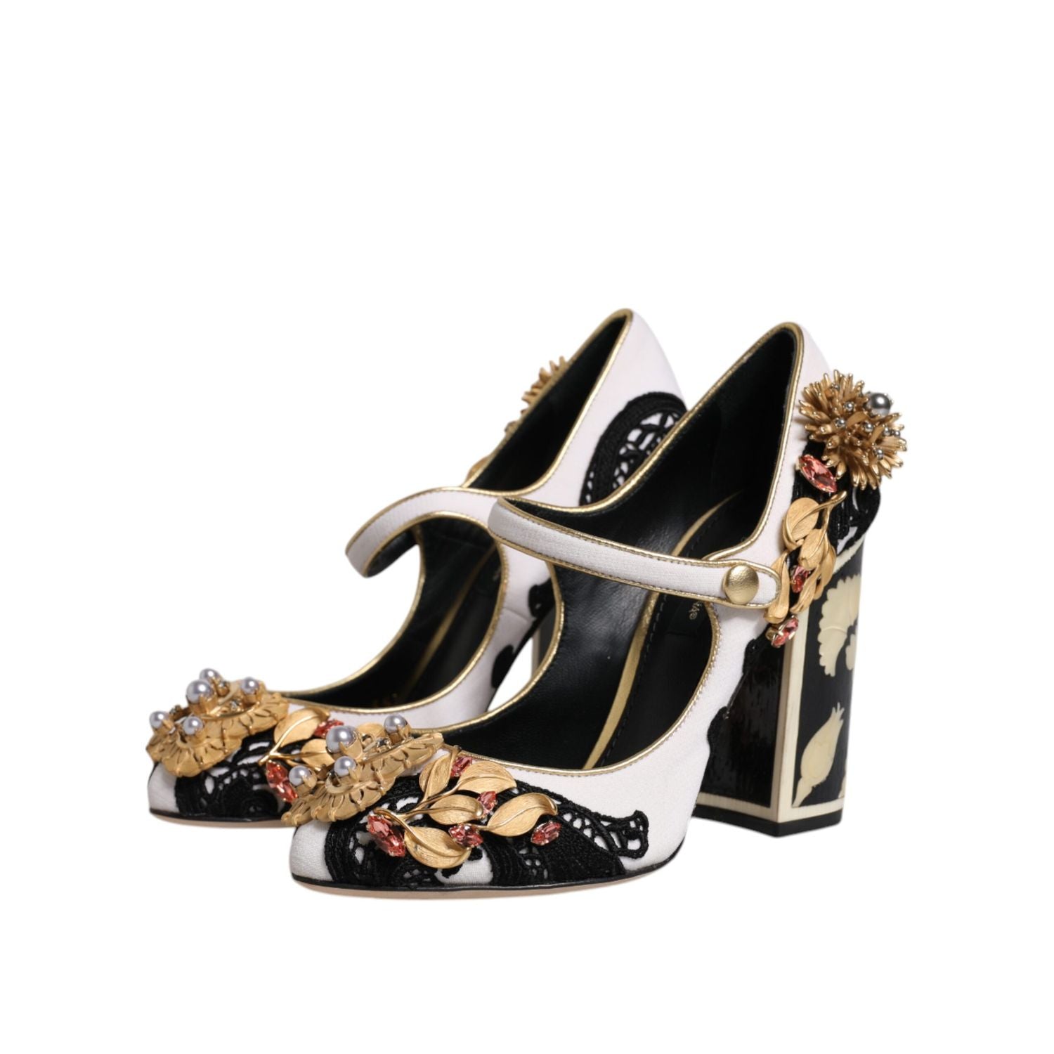 Dolce & Gabbana Multicolor Embellished Heels Pumps Shoes