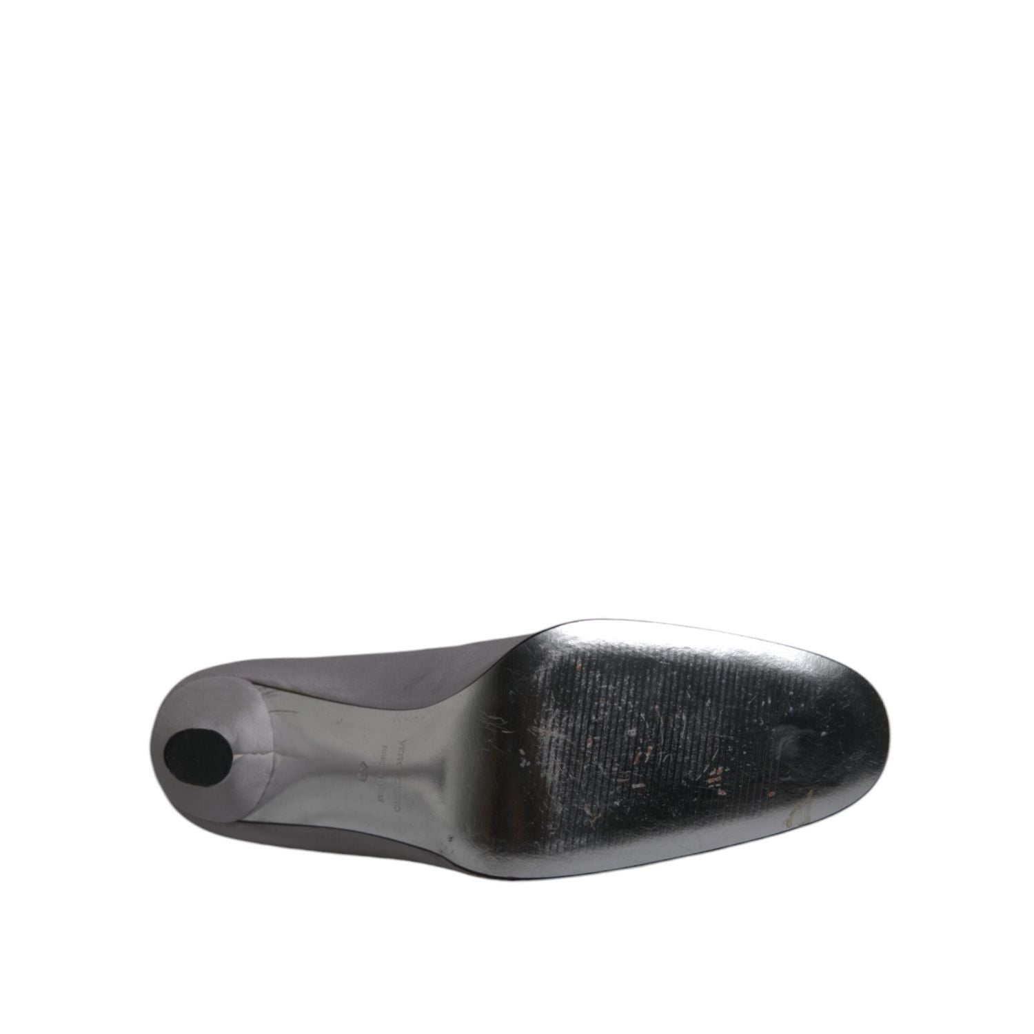 Dolce & Gabbana Gray Suede Leather High Heel Pumps Shoes