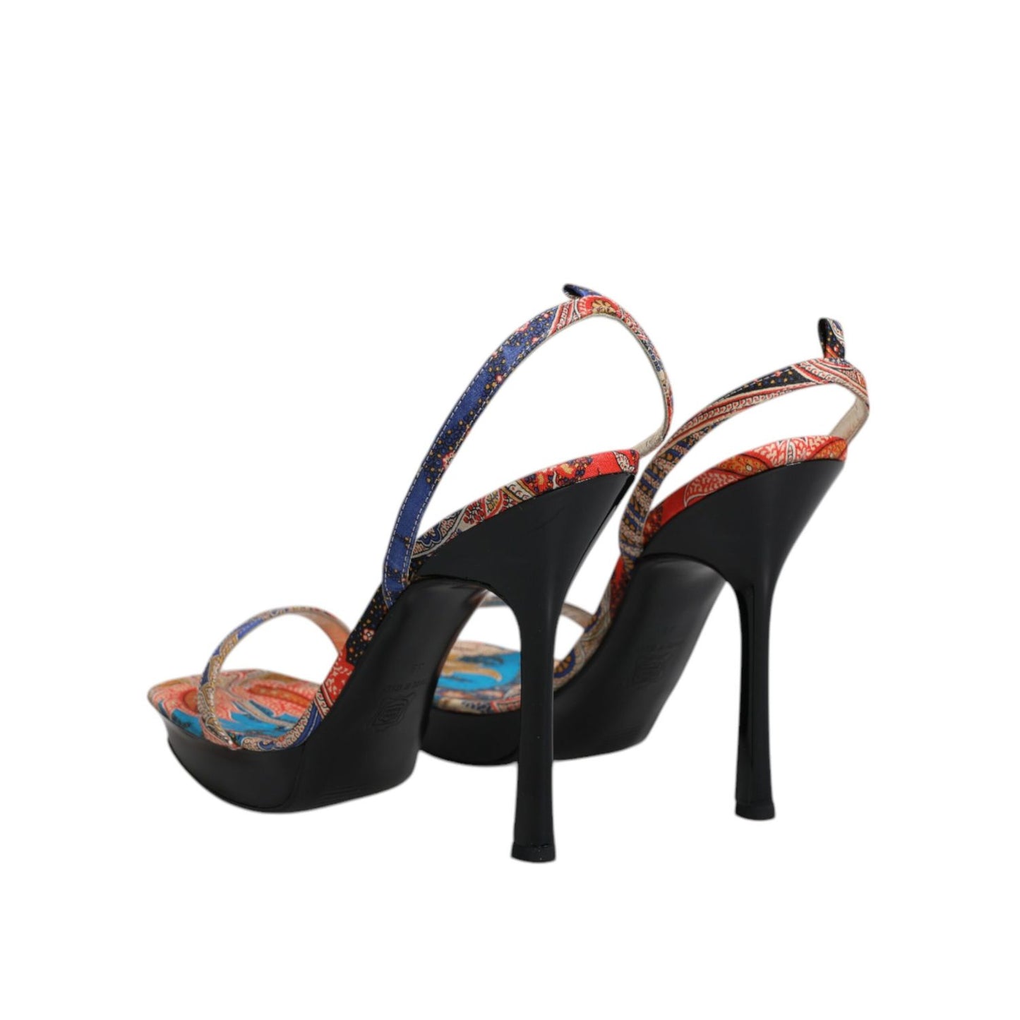 Dolce & Gabbana Multicolor Floral High Heels Sandals Shoes