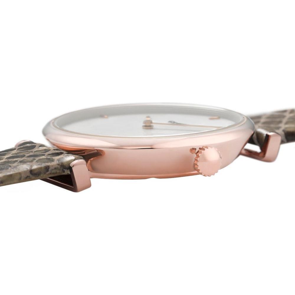 Cluse Beige Leather Watch