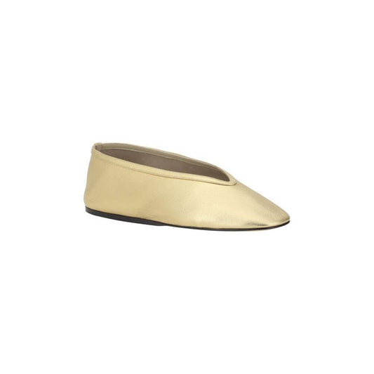LE MONDE BERYL Luna Ballerinas in metallic finish with flat sole and beveled toe, ideal for a casual-chic sophisticated look.