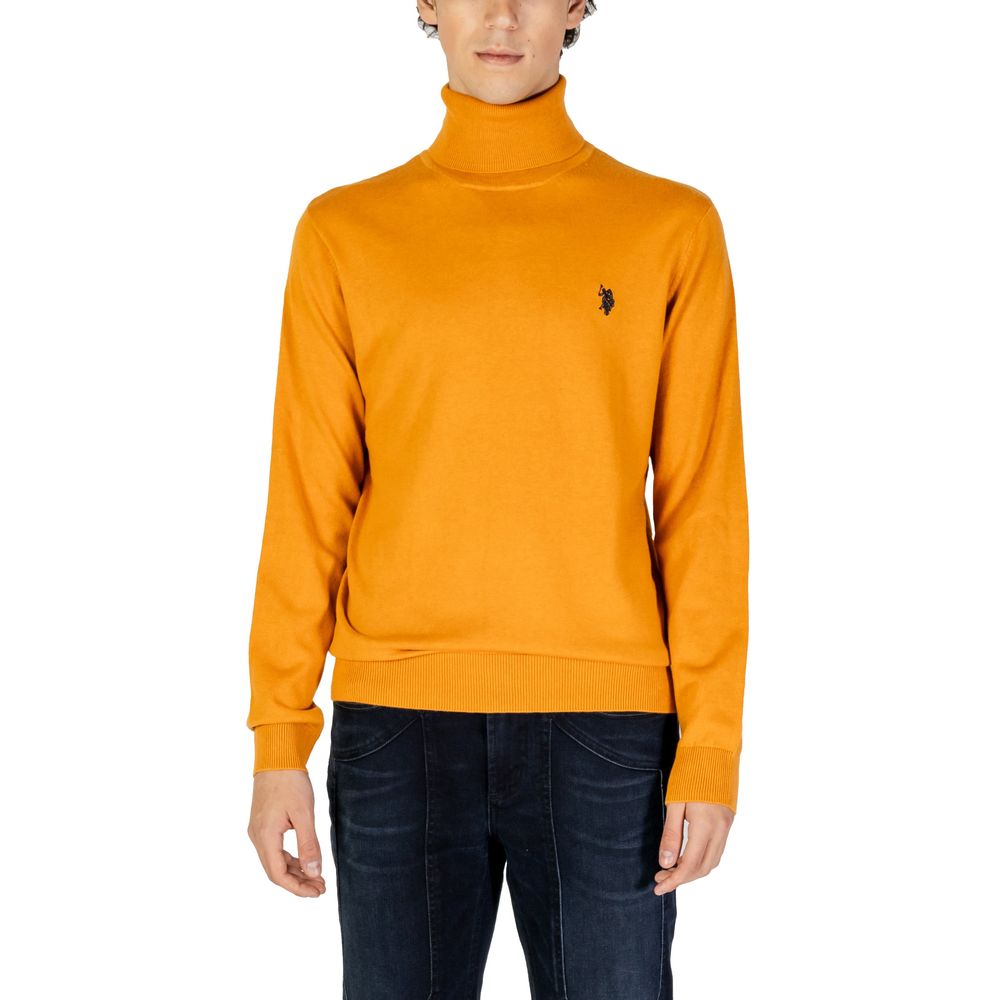 U.S. POLO ASSN. Orange Cotton Turtleneck