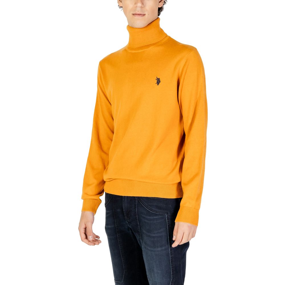 U.S. POLO ASSN. Orange Cotton Turtleneck