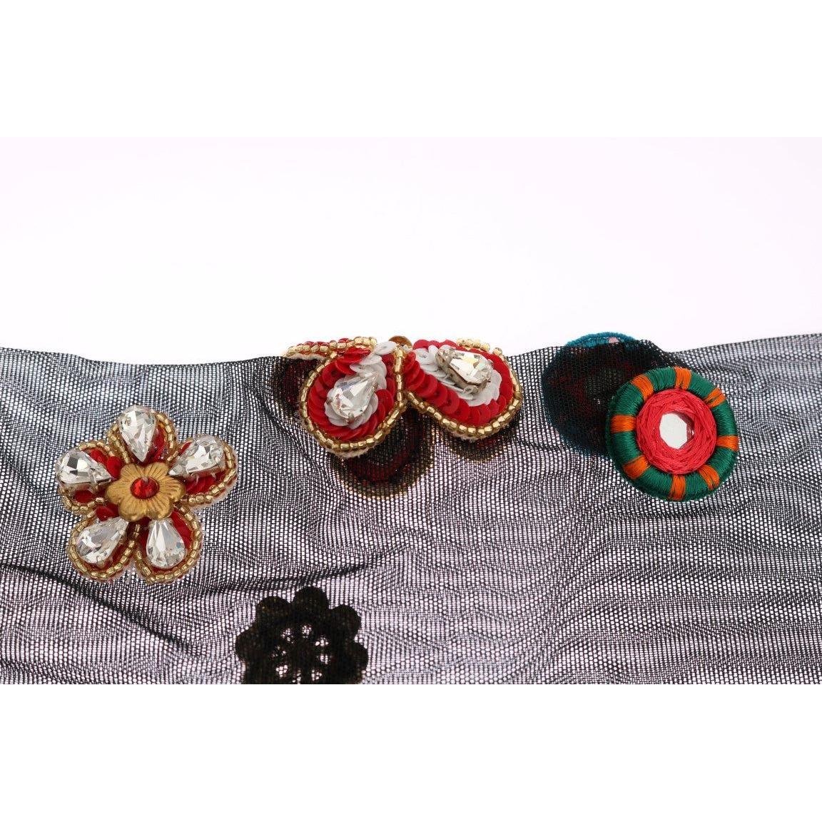 优雅缀饰水晶长筒袜