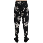 Dolce & Gabbana Elegant Tree Print Ankle Trousers Jeans & Pants Dolce & Gabbana Gray
