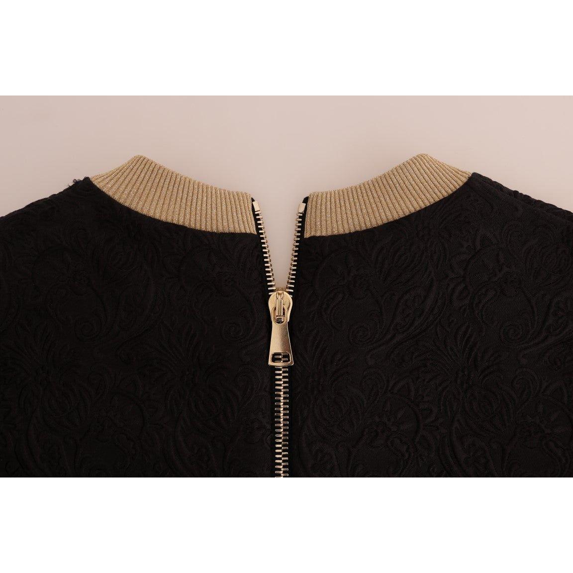 سترة دولتشي آند غابانا Enchanted Sequined Black Brocade