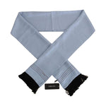Dolce & Gabbana Blue Silk Polka Dot Scarf MS2252