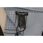 Dolce & Gabbana Blue Silk Polka Dot Scarf MS2252