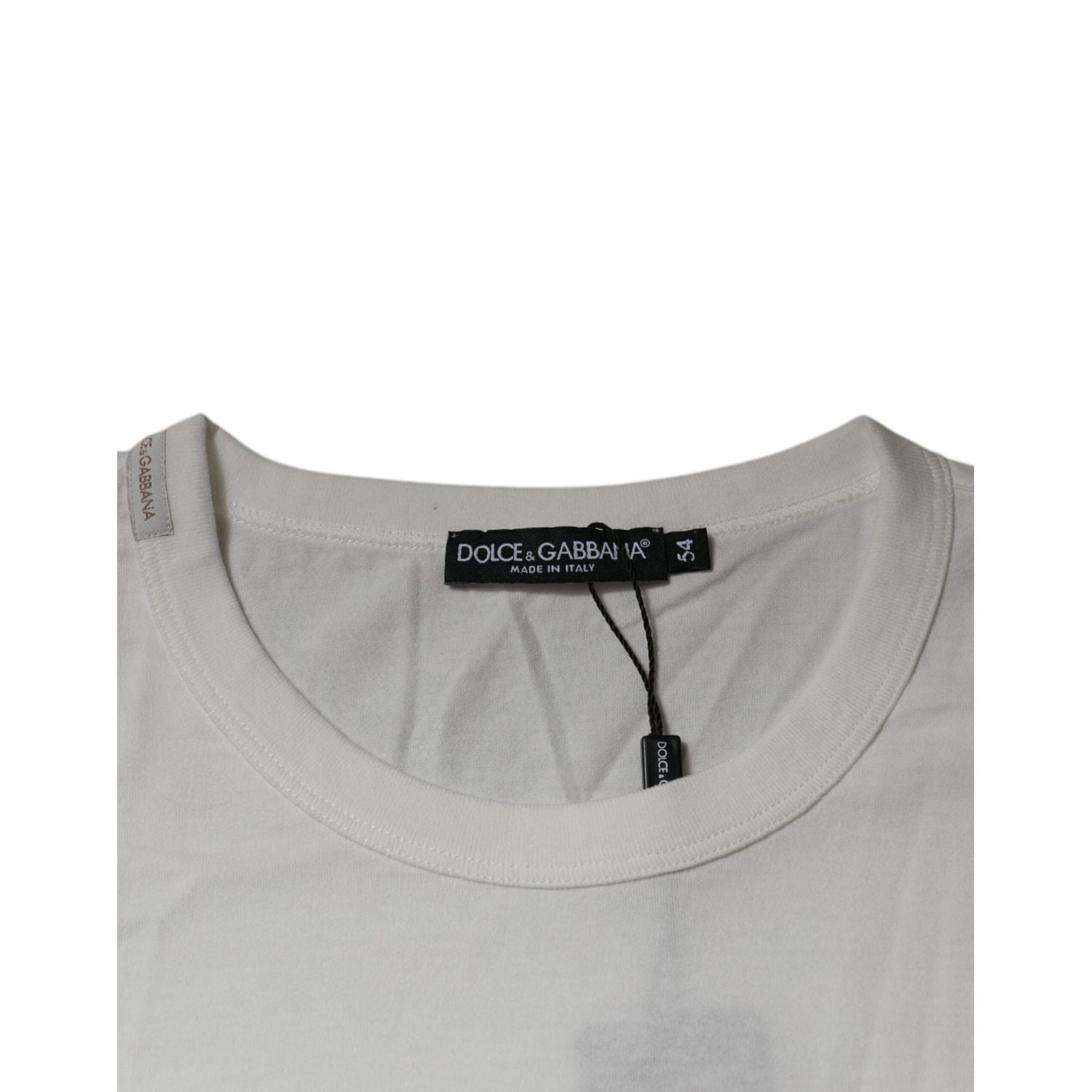 Dolce & Gabbana White Royals Heritage Cotton T-shirt
