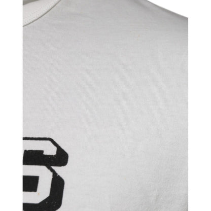 Dolce & Gabbana White Royals Heritage Cotton T-shirt