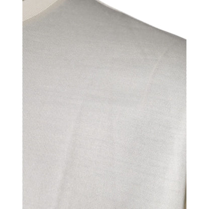 Dolce & Gabbana Off White Crew Neck Short Sleeve T-shirt