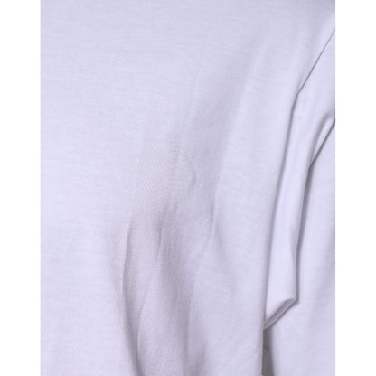 Dolce & Gabbana White DG Logo Crew Neck Short Sleeve T-shirt