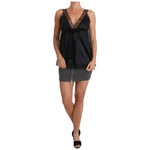 Dolce & Gabbana Lingerie Cami Black Lace Silk Stretch BIK095-4