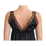 Dolce & Gabbana Lingerie Cami Black Lace Silk Stretch BIK095-4