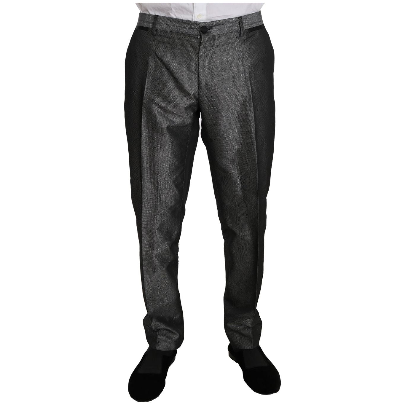 优雅的灰色花纹马提尼西装