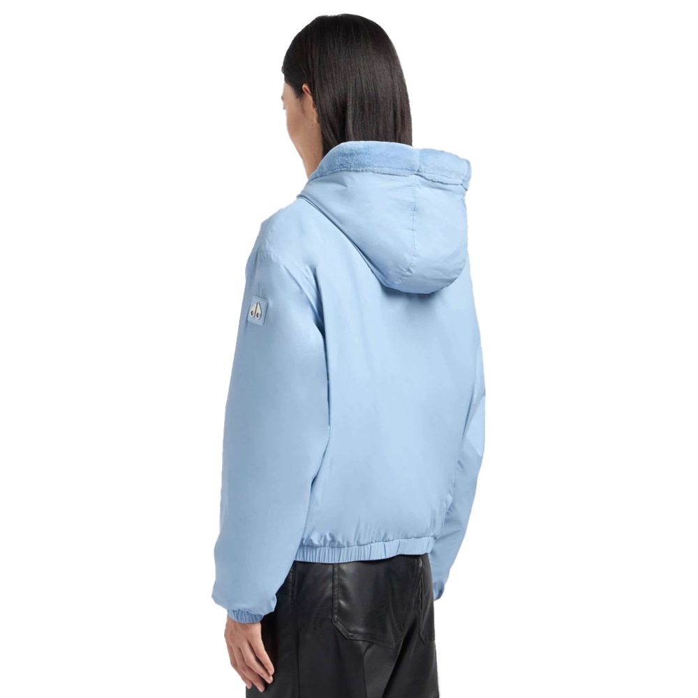 Moose Knuckles Light Blue Nylon Women Jacket