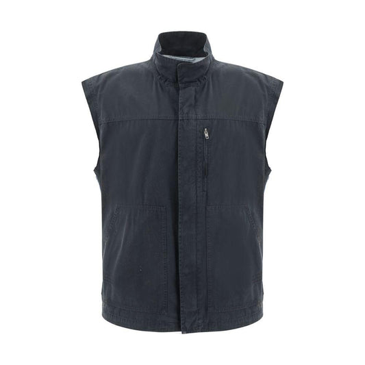 MM6 Double Woven Vest MM6 Dark Slate Gray