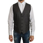 Dolce & Gabbana Gray MARTINI 2 Piece Vest Coat Blazer KOS1169-50
