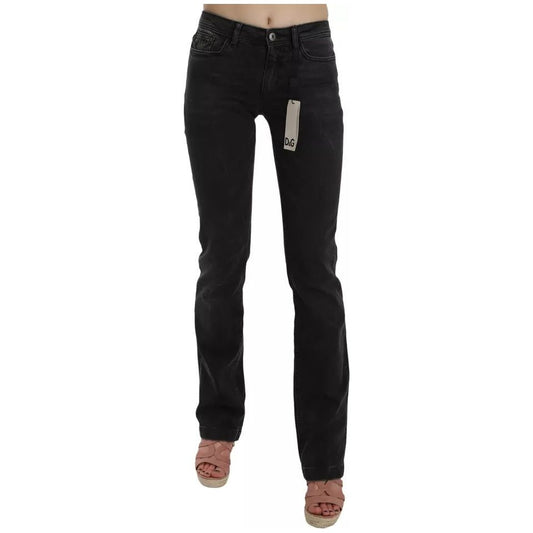 Dolce & Gabbana Black Slim Fit Cotton Jeans D&G Pants BYX1350-W25