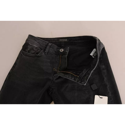 Dolce & Gabbana Black Slim Fit Cotton Jeans D&G Pants