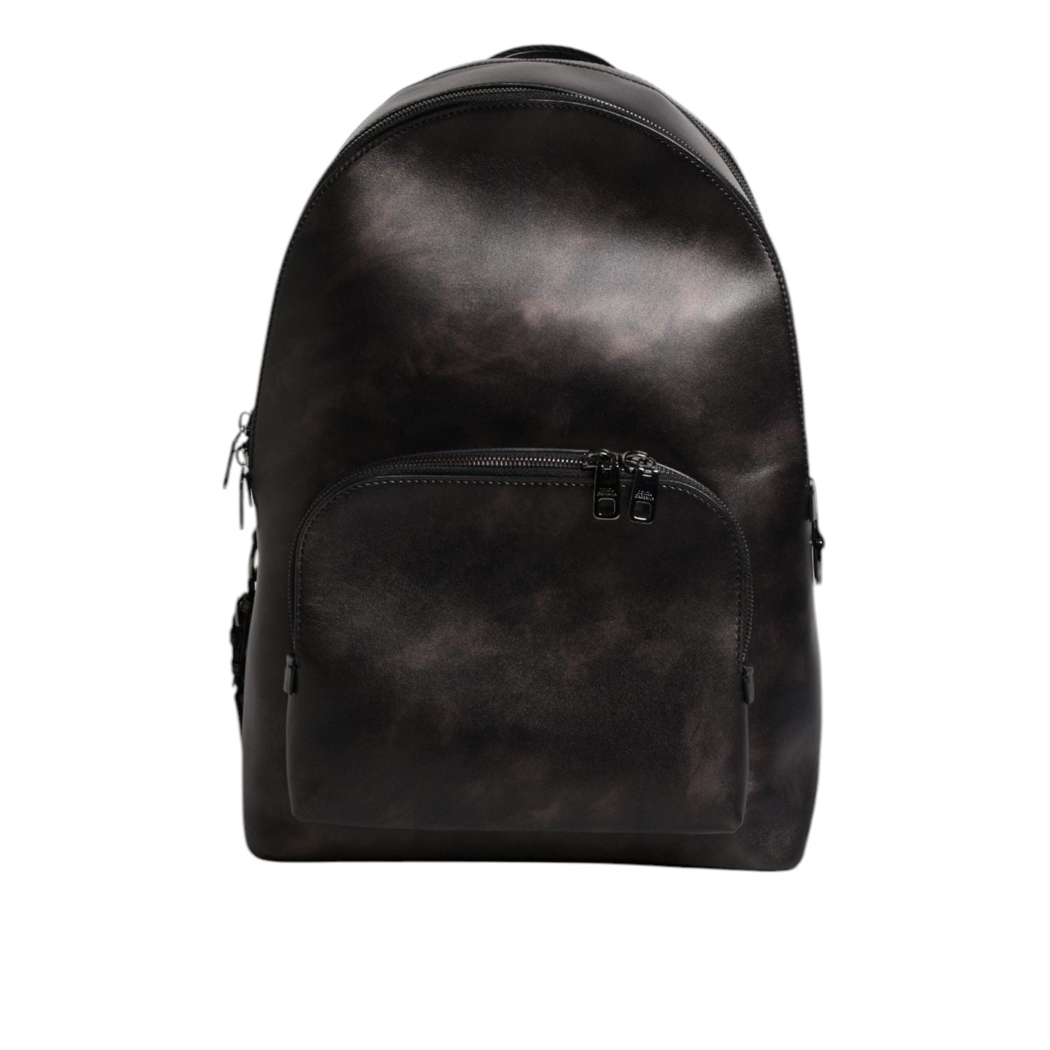 Front view with bag zipped and handles upright.