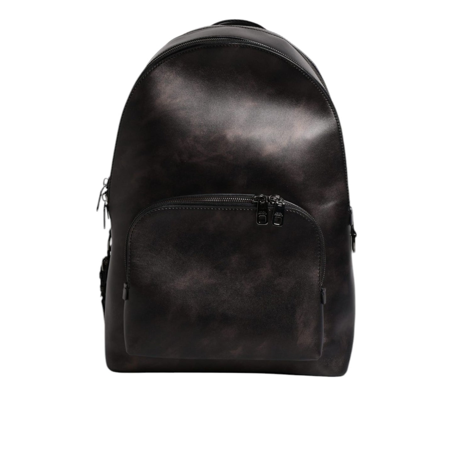 Dolce & Gabbana Bronze Leather School Travel Backpack Bag