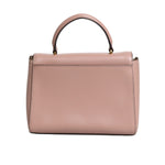 Michael Kors Pink Leather Logo Plaque Crossbody MINDY Satchel Bag